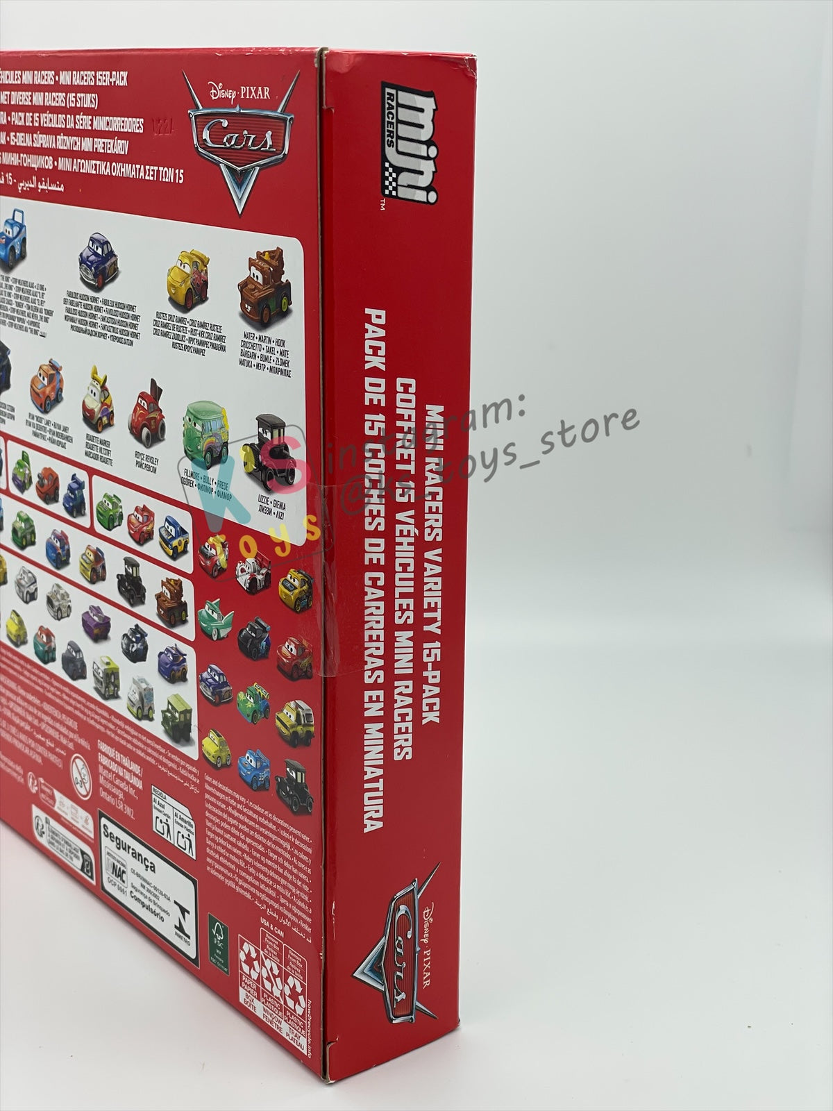 MINI RACERS DISNEY PIXAR CARSBY MATTEL, 15-PACK JOCKO FLOCKO MACK - RE-RELEASED 2025 - BNIP