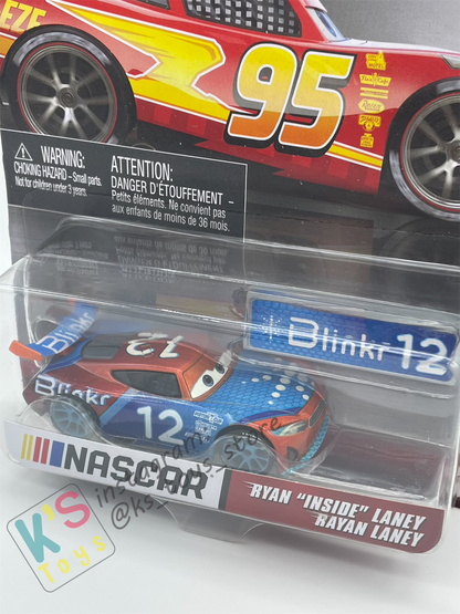 COMPLETE SET OF 6 CARS, 2024 NASCAR SERIES Disney Pixar Cars by MATTEL, LIGHTNING MCQUEEN, BUBBA WHEELHOUSE, RYAN "INSIDE" LANEY, GO GO LOGANO, WILLIAM BYREV, AND CARSTIN "ACE" DILLON - NASCAR SERIES - BNIP