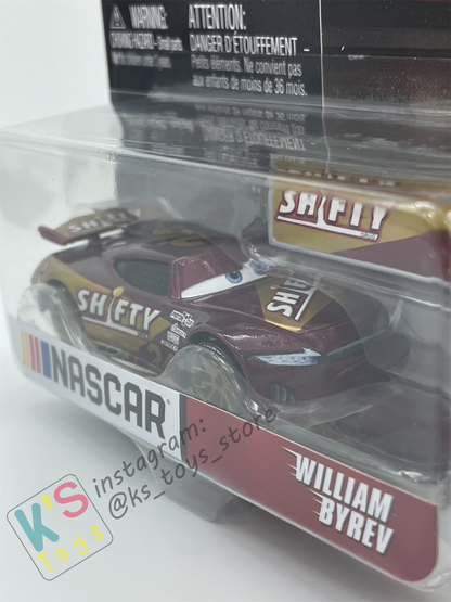 COMPLETE SET OF 6 CARS, 2024 NASCAR SERIES Disney Pixar Cars by MATTEL, LIGHTNING MCQUEEN, BUBBA WHEELHOUSE, RYAN "INSIDE" LANEY, GO GO LOGANO, WILLIAM BYREV, AND CARSTIN "ACE" DILLON - NASCAR SERIES - BNIP