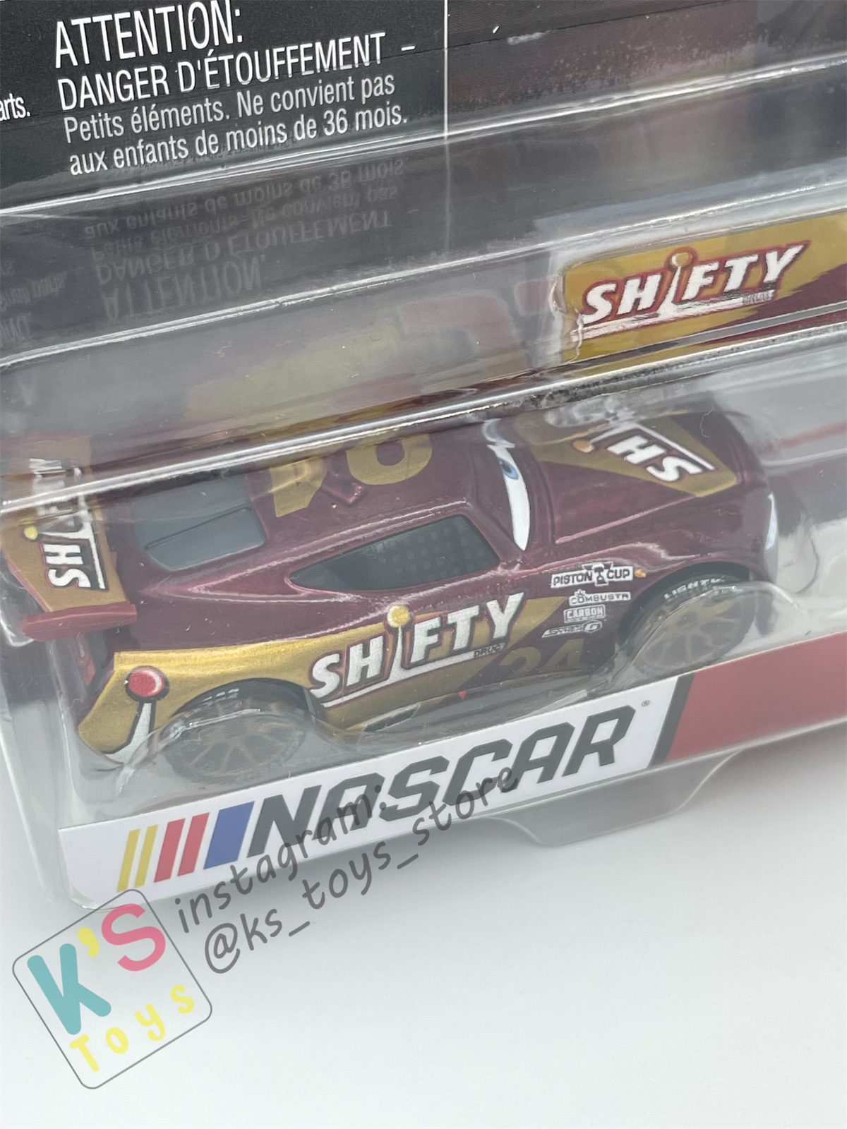 COMPLETE SET OF 6 CARS, 2024 NASCAR SERIES Disney Pixar Cars by MATTEL, LIGHTNING MCQUEEN, BUBBA WHEELHOUSE, RYAN "INSIDE" LANEY, GO GO LOGANO, WILLIAM BYREV, AND CARSTIN "ACE" DILLON - NASCAR SERIES - BNIP