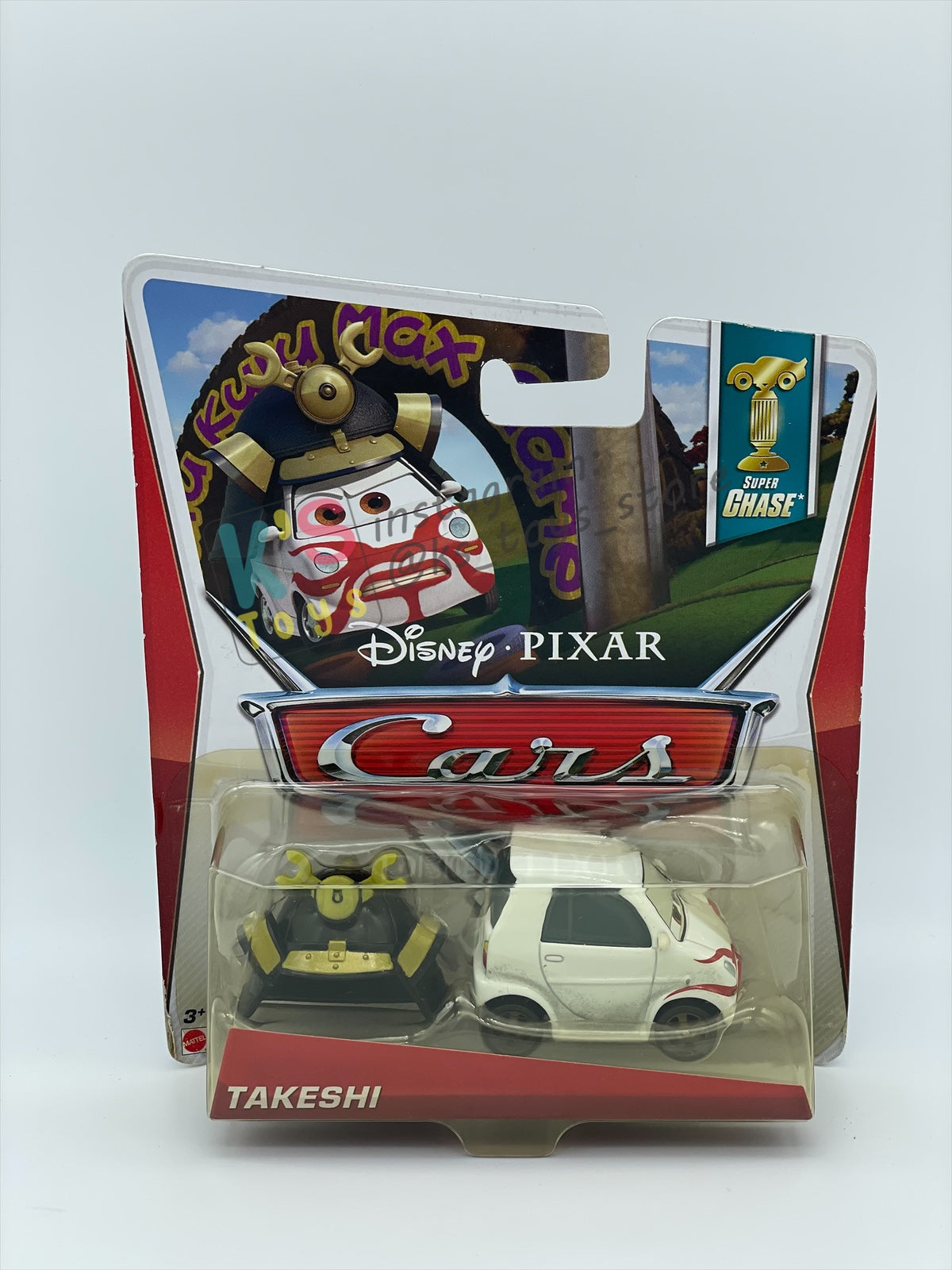 DISNEY PIXAR CARS BY MATTEL 1:55, BUNDLE OF 3 DISNEY CARS - YUKIO, HIROAKI AND TAKESHI - SUPER CHASE SERIES - BNIP
