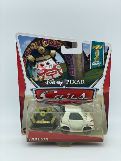 DISNEY PIXAR CARS BY MATTEL 1:55, BUNDLE OF 3 DISNEY CARS - YUKIO, HIROAKI AND TAKESHI - SUPER CHASE SERIES - BNIP