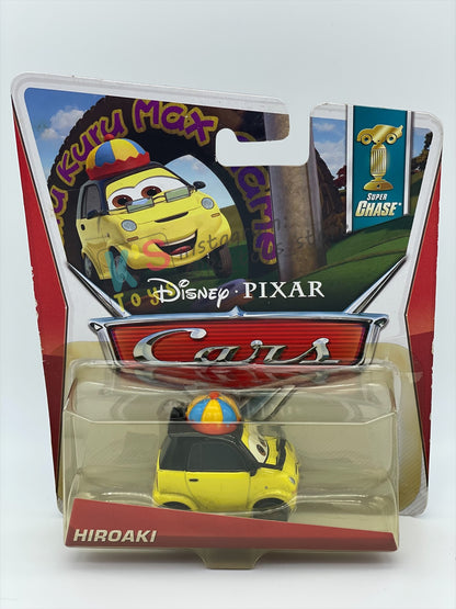 DISNEY PIXAR CARS BY MATTEL 1:55, BUNDLE OF 3 DISNEY CARS - YUKIO, HIROAKI AND TAKESHI - SUPER CHASE SERIES - BNIP