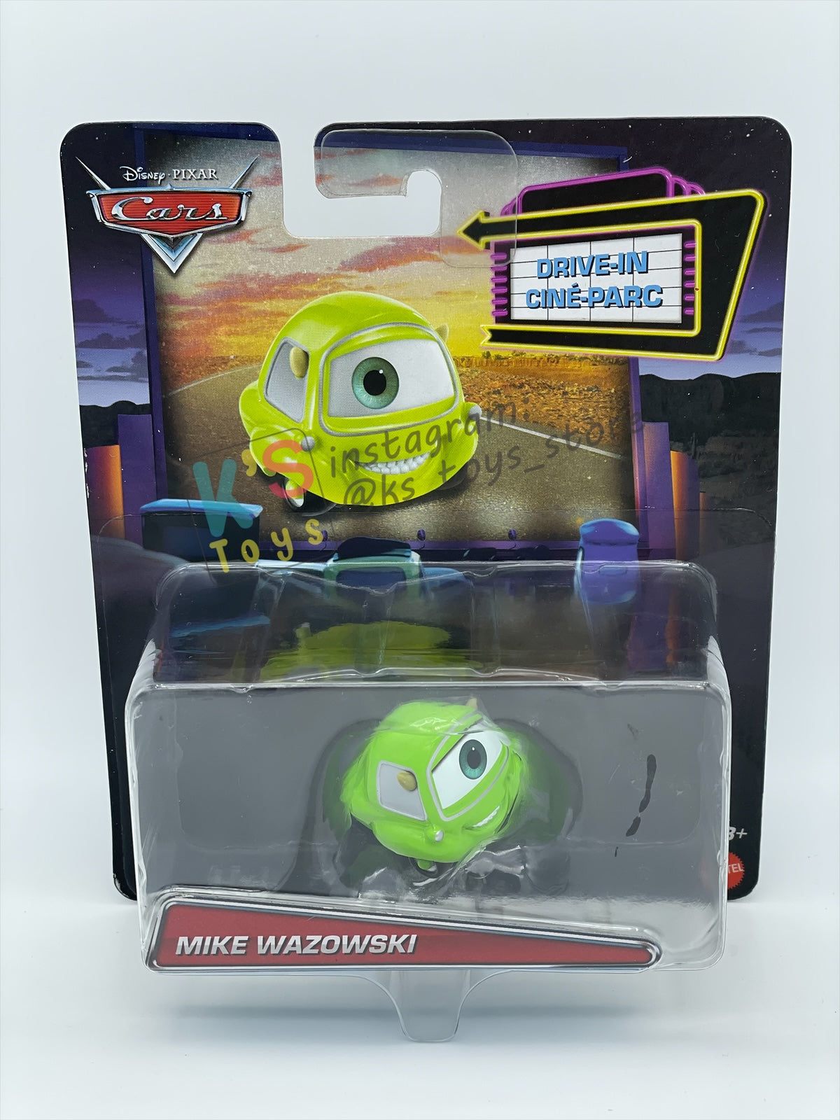 Complete Set of DRIVE-IN Series Disney Pixar Cars by Mattel 1:55 - WOODY, BUZZ, SULLEY, MIKE, FLIK, P.T. PLEA AND HAMM - BNIP