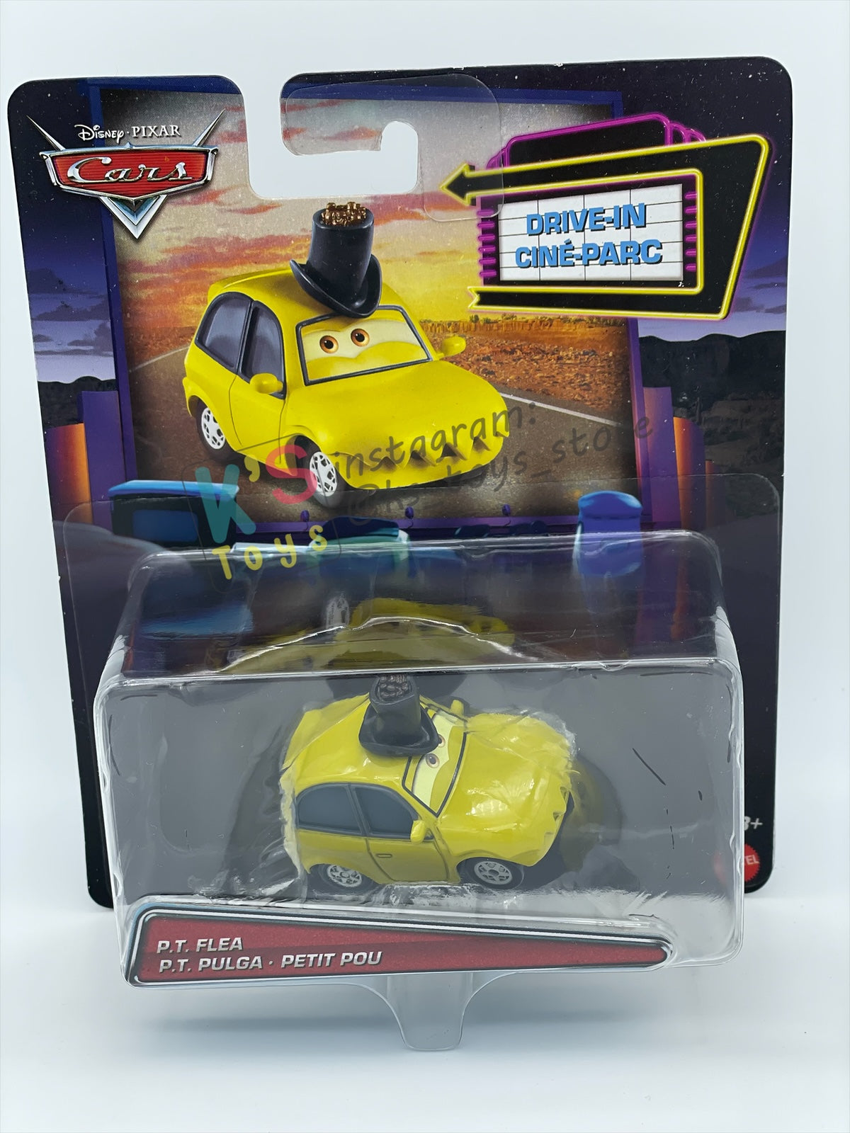 Complete Set of DRIVE-IN Series Disney Pixar Cars by Mattel 1:55 - WOODY, BUZZ, SULLEY, MIKE, FLIK, P.T. PLEA AND HAMM - BNIP