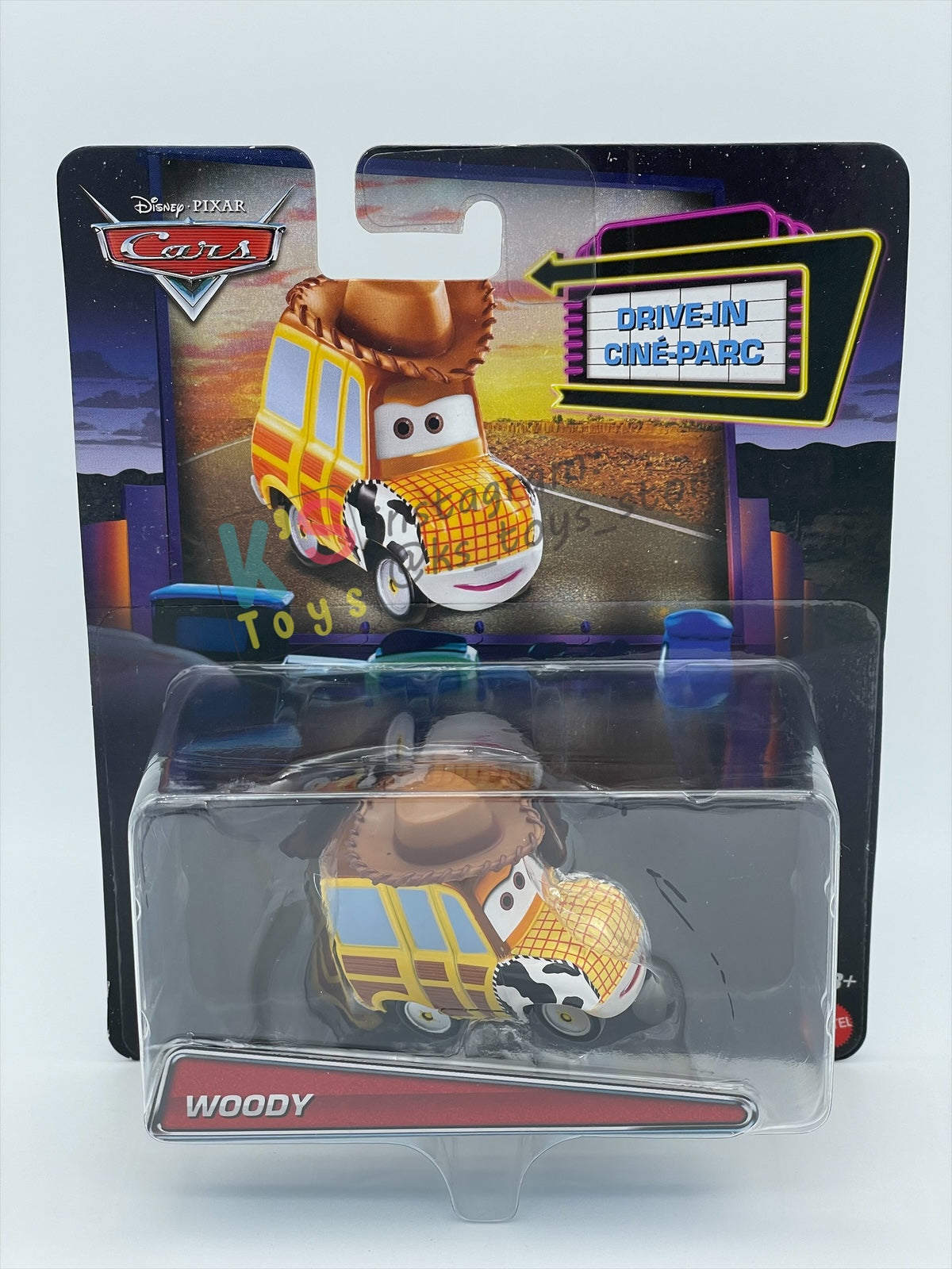 Complete Set of DRIVE-IN Series Disney Pixar Cars by Mattel 1:55 - WOODY, BUZZ, SULLEY, MIKE, FLIK, P.T. PLEA AND HAMM - BNIP