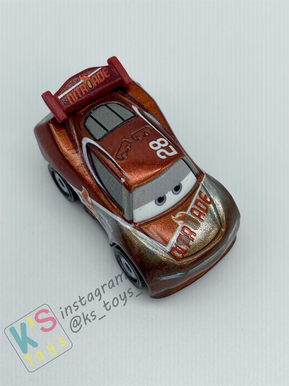 Loose Mini Racers Pixar Disney Cars, Silver Tim Treadless - Displayed Condition