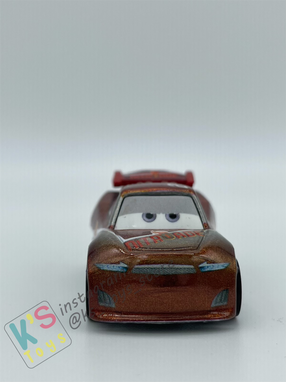 Loose Mini Racers Pixar Disney Cars, Silver Tim Treadless - Displayed Condition