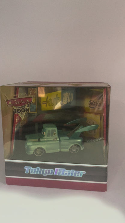 2010 Exclusive SDCC Tokyo Mater with Flames - Rare Disney Pixar Cars by MattyCollector.com - BNIB - READ DESCRIPTION!!!