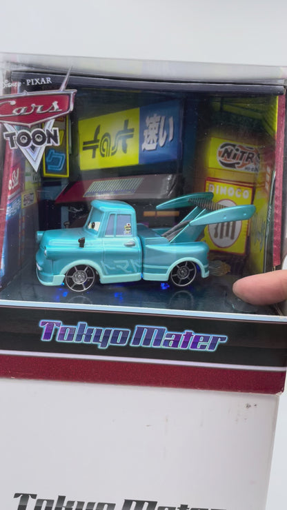 2010 Exclusive SDCC Tokyo Mater with Flames - Rare Disney Pixar Cars by MattyCollector.com - BNIB